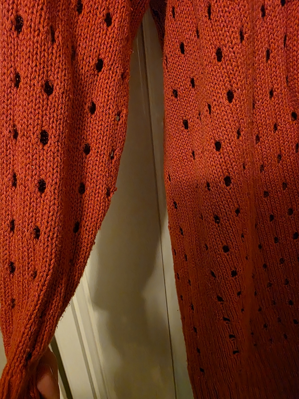torrid Red Openwork Cable-Knit Button Cardigan - Picture 2 of 4